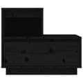 Miniatyrbilde 8 av 11: vidaXL Nattbord 2 stk svart 60x34x51 cm heltre furu