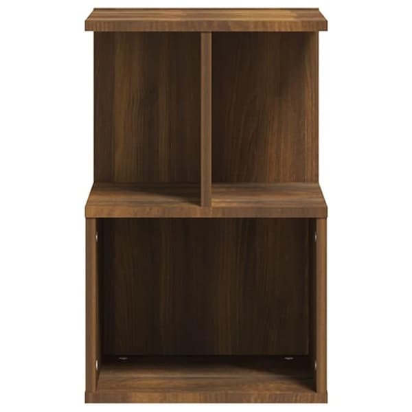 vidaXL Sängbord 2 st brun ek 35x35x55 cm konstruerat trä