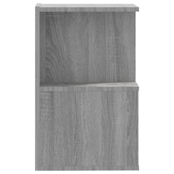 vidaXL Nattbord 2 stk grå sonoma eik 35x35x55 cm konstruert tre