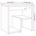 Miniatyrbild 7 av 9: vidaXL Sängbord 2 st brun ek 40x30x40 cm konstruerat trä