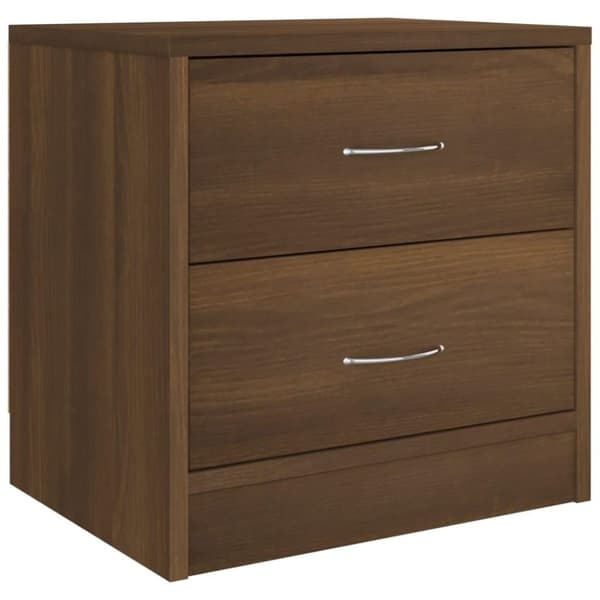 vidaXL Sängbord brun ek 40x30x40 cm konstruerat trä