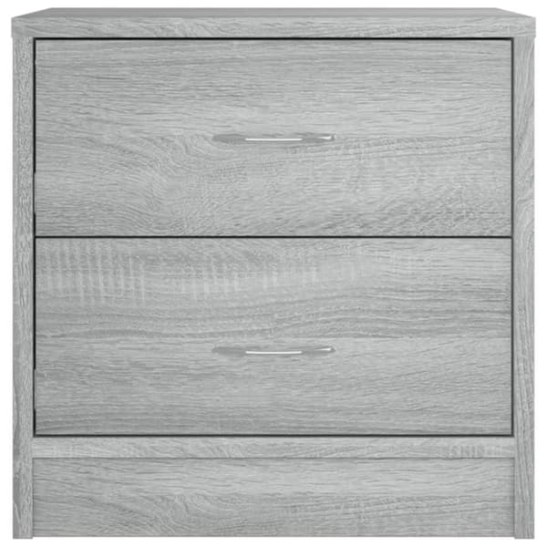 vidaXL Nattbord 2 stk grå sonoma 40x30x40 cm konstruert tre