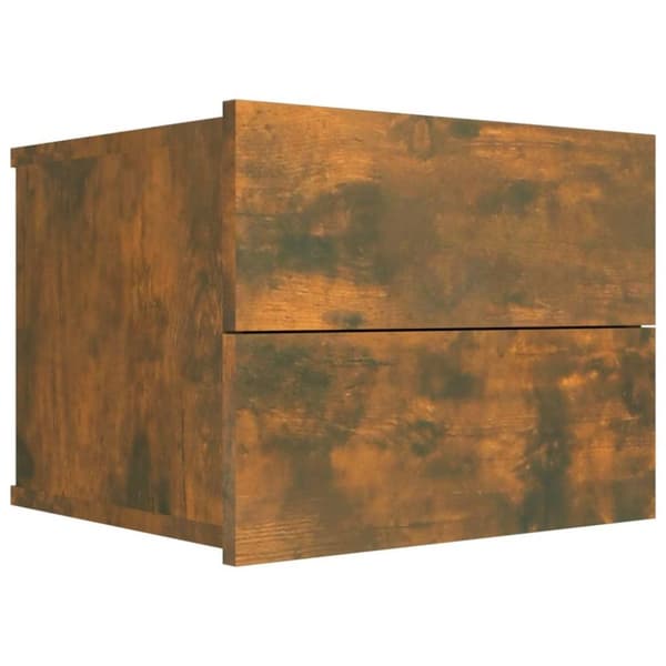 vidaXL Nattbord røkt eik 40x30x30 cm konstruert tre