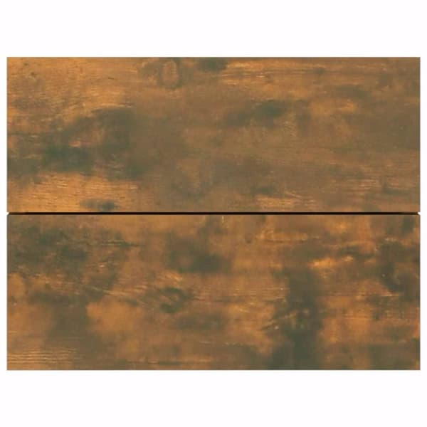 vidaXL Nattbord røkt eik 40x30x30 cm konstruert tre