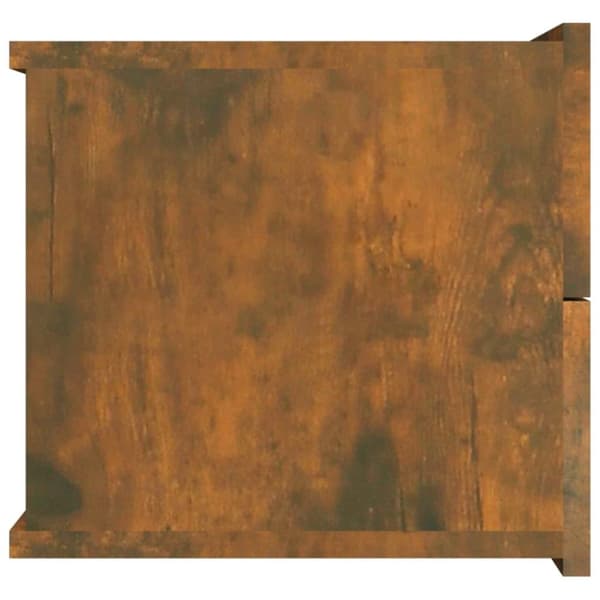 vidaXL Nattbord røkt eik 40x30x30 cm konstruert tre