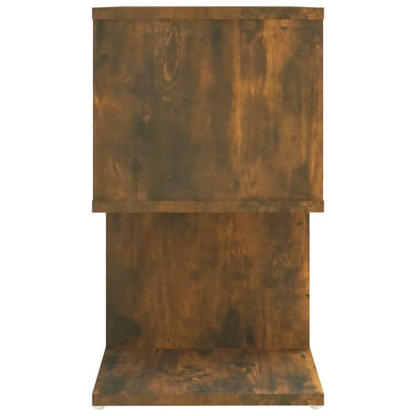 vidaXL Nattbord røkt eik 50x30x51,5 cm konstruert tre