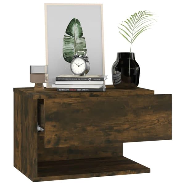 vidaXL Veggmontert nattbord sonoma oak