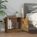 Miniatyrbild 4 av 11: vidaXL Sängbord 2 st Rökfärgad ek 40x39x40 cm