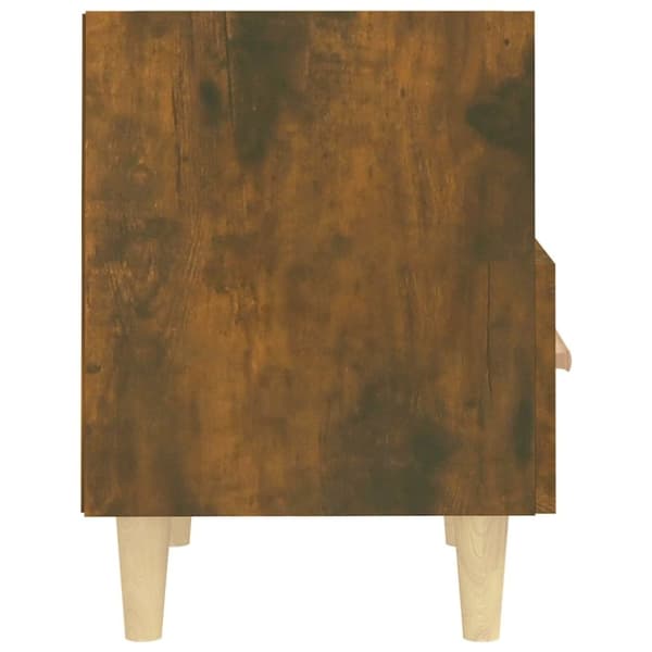 vidaXL Nattbord røkt eik 40x35x47 cm