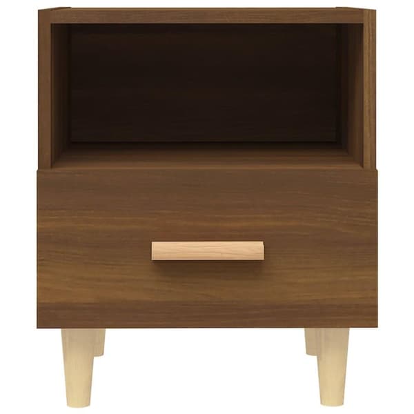 vidaXL Nattbord 2 stk brun eik 40x35x47 cm
