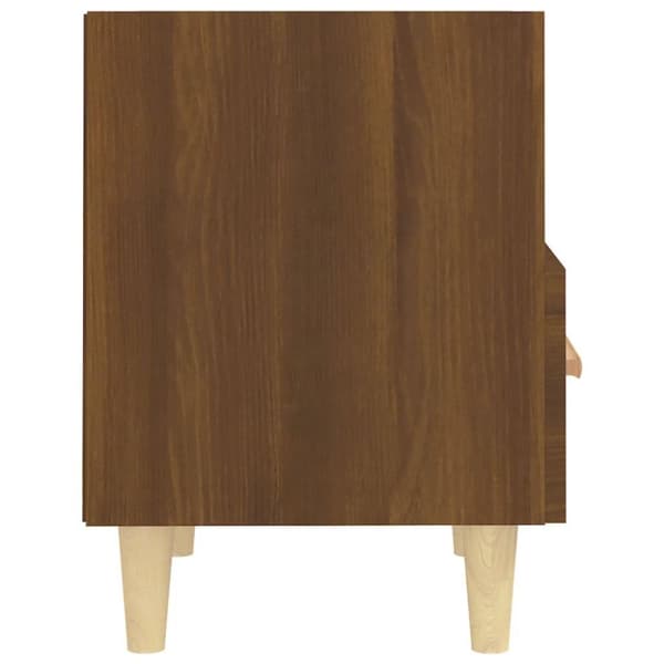 vidaXL Nattbord 2 stk brun eik 40x35x47 cm