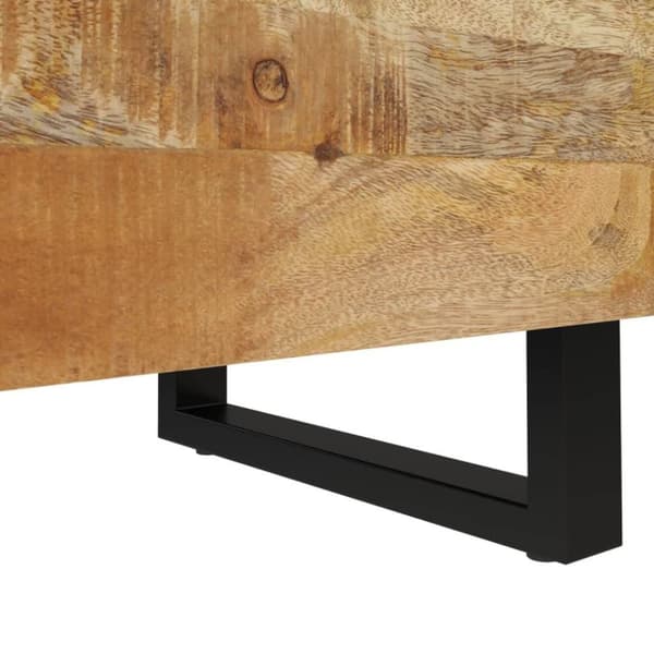 vidaXL Nattbord 2 stk 40x33x46 cm heltre mango