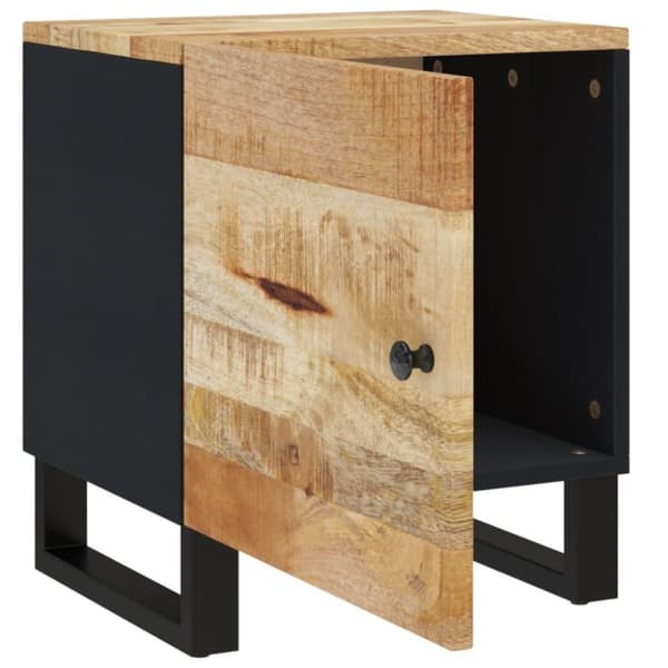 vidaXL Nattbord 2 stk 40x33x46 cm heltre mango