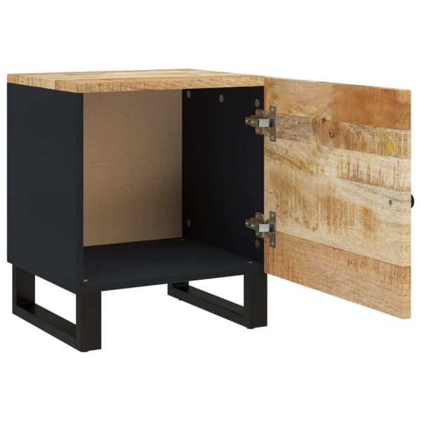 vidaXL Nattbord 2 stk 40x33x46 cm heltre mango