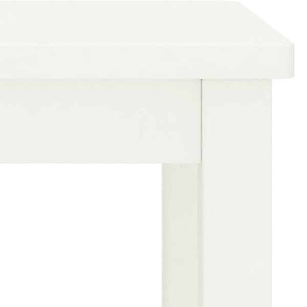 vidaXL sengebord 35x30x47 cm massivt fyrretræ hvid
