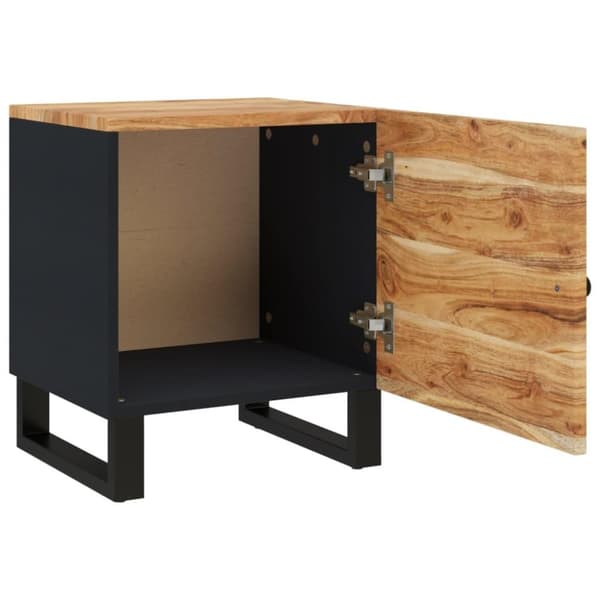 vidaXL Nattbord 40x33x46 cm heltre akasie