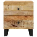 Miniatyrbild 3 av 11: vidaXL Nattduksbord 2 st 40x33x46 cm massivt mangoträ