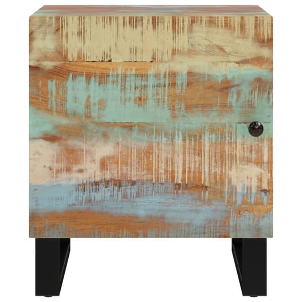 vidaXL Nattbord 40x33x46 cm gjenvunnet heltre