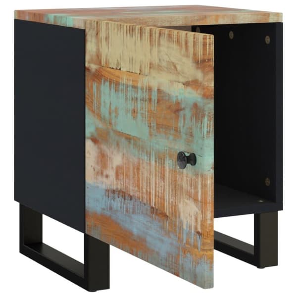 vidaXL Nattbord 40x33x46 cm gjenvunnet heltre