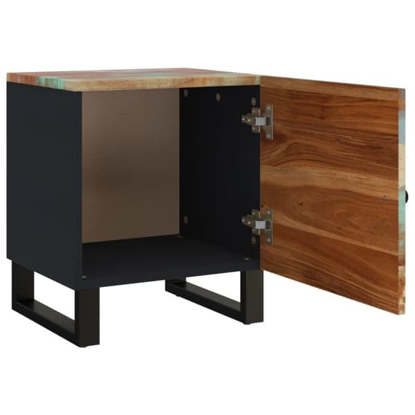 vidaXL Nattbord 40x33x46 cm gjenvunnet heltre