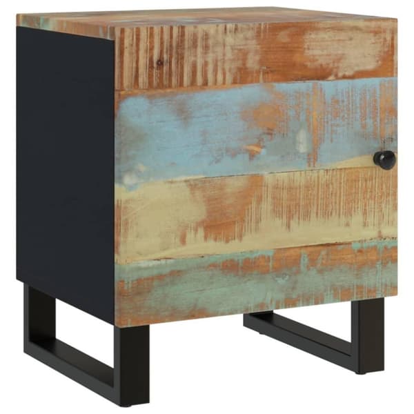 vidaXL Nattbord 40x33x46 cm gjenvunnet heltre