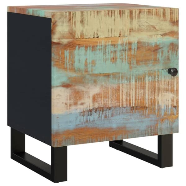 vidaXL Nattbord 40x33x46 cm gjenvunnet heltre