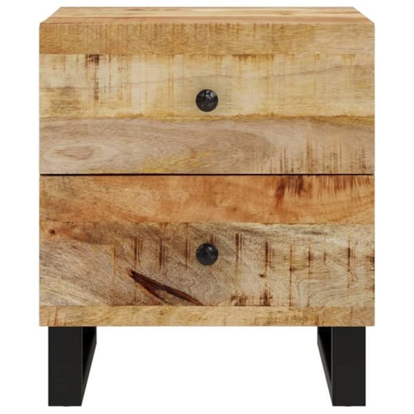 vidaXL sengeborde 2 stk. 40x33x46 cm massivt mangotræ