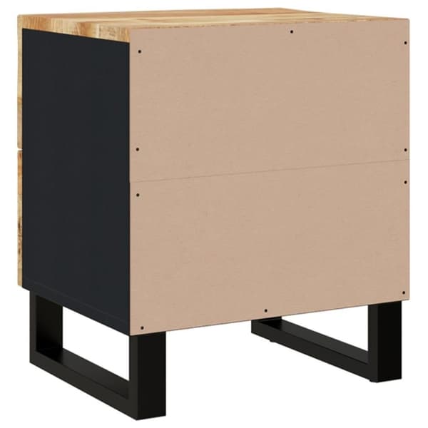 vidaXL sengeborde 2 stk. 40x33x46 cm massivt mangotræ