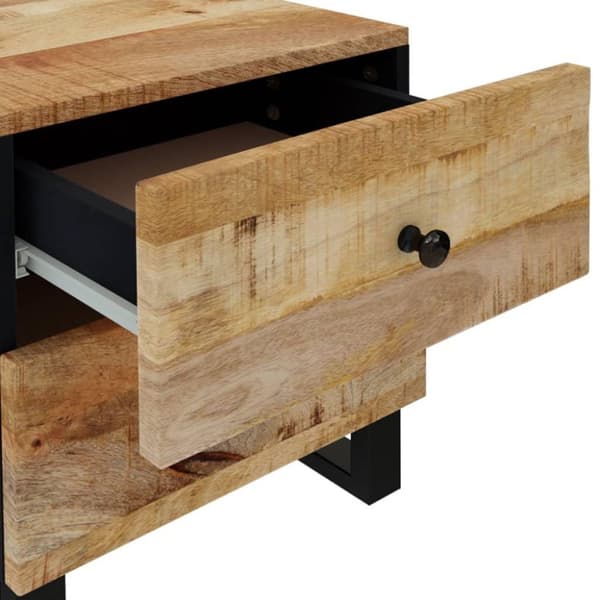 vidaXL sengeborde 2 stk. 40x33x46 cm massivt mangotræ