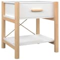 Miniatyrbilde 5 av 9: vidaXL Nattbord 2 stk hvit 42x38x45 cm konstruert tre