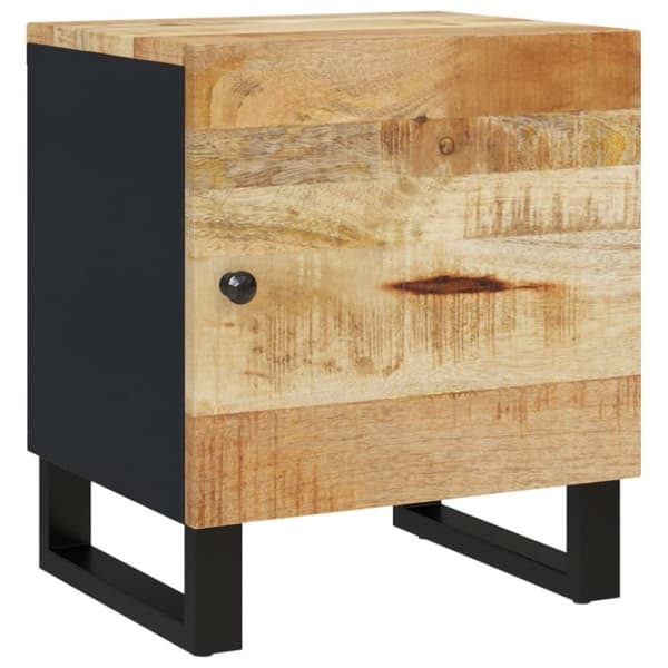 vidaXL sengebord 40x33x46 cm massivt mangotræ