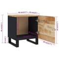 Miniatyrbillede 11 af 11: vidaXL sengebord 40x33x46 cm massivt mangotræ