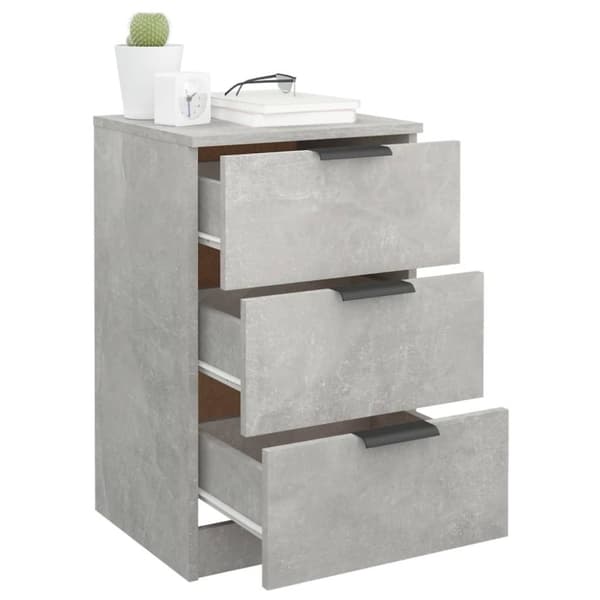 vidaXL sengebord 40x36x65 cm betongrå
