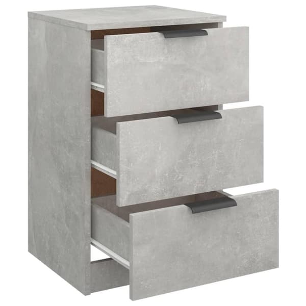 vidaXL sengebord 40x36x65 cm betongrå