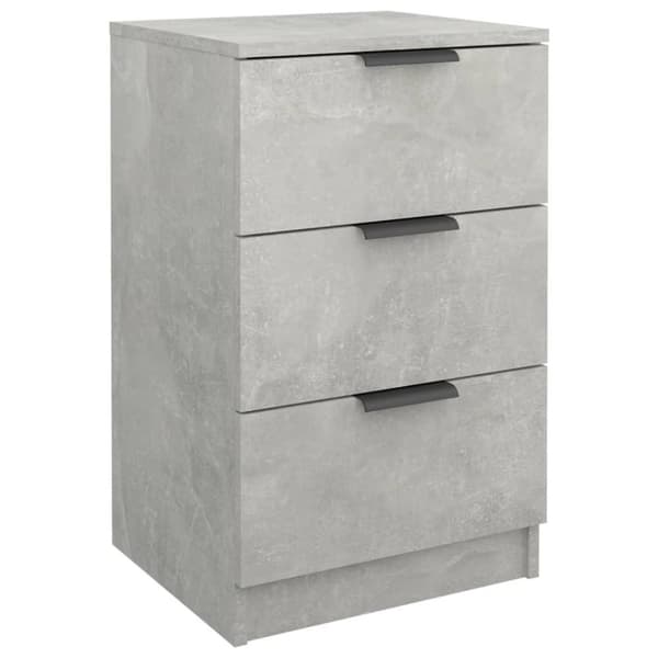 vidaXL sengebord 40x36x65 cm betongrå