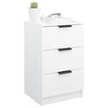 Miniatyrbillede 5 af 11: vidaXL sengeborde 2 stk. 40x36x65 cm hvid