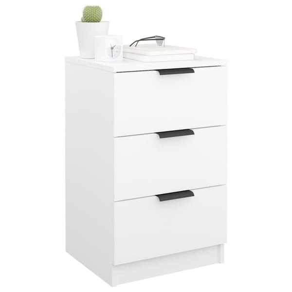 vidaXL sengeborde 2 stk. 40x36x65 cm hvid