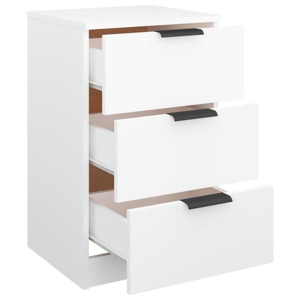 vidaXL sengeborde 2 stk. 40x36x65 cm hvid