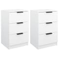 Miniatyrbillede 1 af 11: vidaXL sengeborde 2 stk. 40x36x65 cm hvid