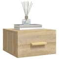 Miniatyrbillede 4 af 11: vidaXL væghængte sengeborde 2 stk. 35x35x20 cm sonoma-eg