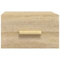 Miniatyrbillede 5 af 11: vidaXL væghængte sengeborde 2 stk. 35x35x20 cm sonoma-eg
