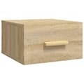 Miniatyrbillede 6 af 11: vidaXL væghængte sengeborde 2 stk. 35x35x20 cm sonoma-eg