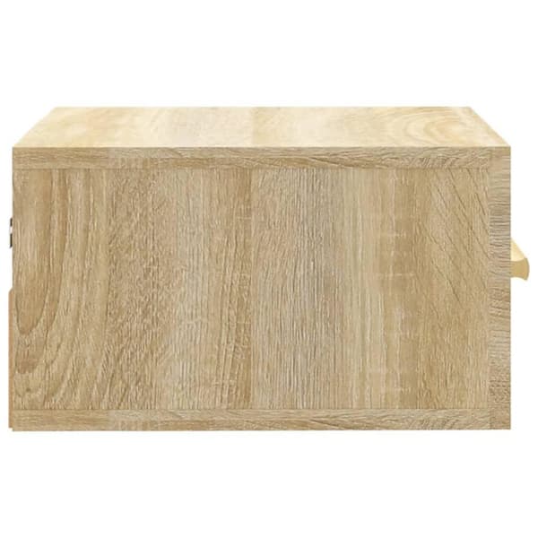 vidaXL væghængte sengeborde 2 stk. 35x35x20 cm sonoma-eg