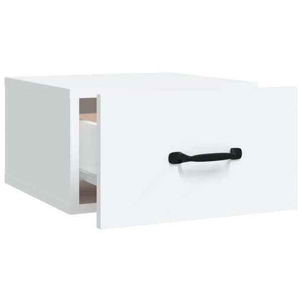 vidaXL væghængte sengeborde 2 stk. 35x35x20 cm hvid