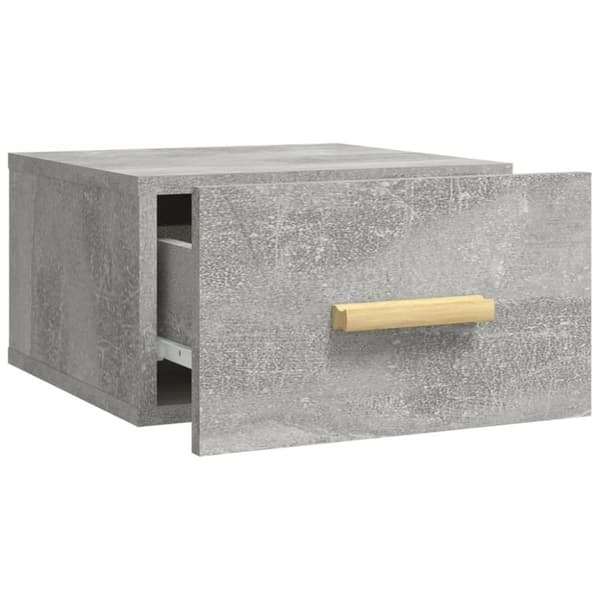 vidaXL væghængte sengeborde 2 stk. 35x35x20 cm betongrå