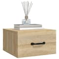 Miniatyrbillede 4 af 10: vidaXL væghængt sengebord 35x35x20 cm sonoma-eg