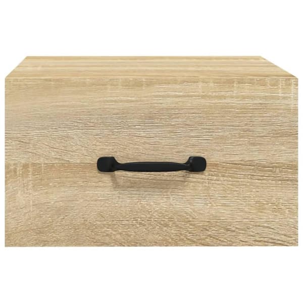 vidaXL væghængt sengebord 35x35x20 cm sonoma-eg
