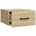 Miniatyrbillede 6 af 10: vidaXL væghængt sengebord 35x35x20 cm sonoma-eg