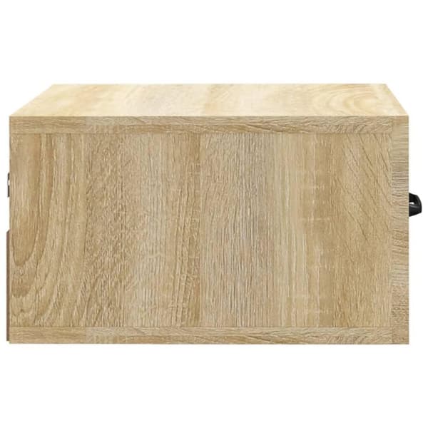 vidaXL væghængt sengebord 35x35x20 cm sonoma-eg