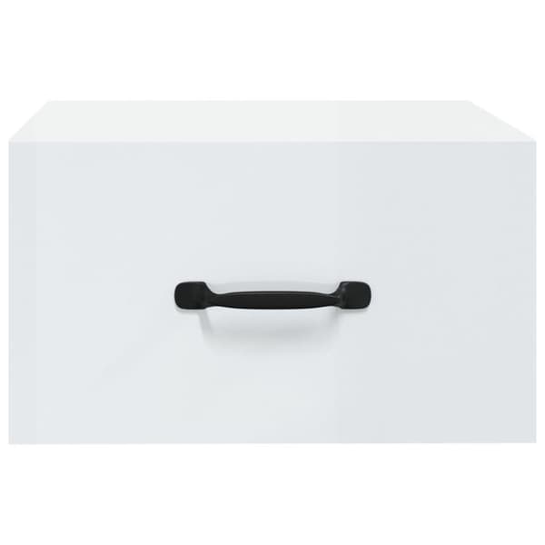 vidaXL væghængte sengeborde 2 stk. 35x35x20 cm hvid højglans